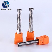 Chiper prix cnc outils fabricant deux flûte plat carré de coupe fraise en bout pour le peu de routeur en bois MDF en bois dur