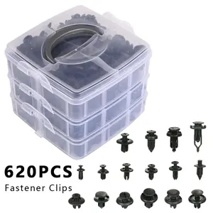 Clips et attaches en plastique pour voitures, 100 pièces, avec bon matériau, vente en gros