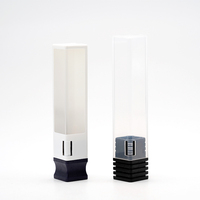 Boîte de rangement en plastique pour manucure et pédicure, tube d'emballage pour forets à ongles, noir, blanc, transparent, violet, rose, bleu, vert, rouge, jaune, gris