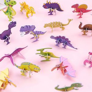 Rompecabezas de Dinosaurio 3D de Papel para Armar - Juguete Educativo para Niños Pequeños - Product Image 3