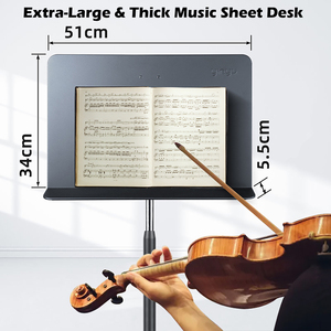 MUS002 Yinyu DDP RTS Supporto Musicale Professionale in Metallo a Una Mano, Montaggio Senza Attrezzi e Altezza 152cm per Orchestra/Banda - Product Image 3