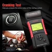 LAUNCH BST-800 BST800 Testeur de batterie de voiture portable 12V 24V, testeur de charge et testeur de système de charge avec imprimante, outil automobile