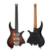 Guitare Basse Électrique Sans Tête Professionnelle Starway OEM ODM E590 E592 6 Cordes, Instrument de Musique à Cordes pour la Performance
