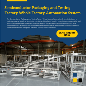 Industrial Automated Roller Lift and Stop Mechanism for Precise Workpiece Positioning in Semiconductor Assembly Line <b>Logistics</b> - Product Image 2