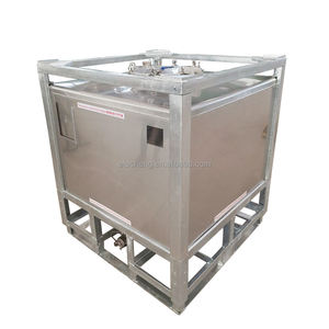 Precio de fábrica 1000L 2000L tanque de almacenamiento de gas combustible apilable de acero inoxidable IBC tanque de mano para líquidos peligrosos - Product Image 4