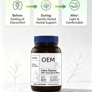 Cápsulas Veganas Limpiadoras de Colon 100% Naturales al por Mayor OEM, Suplemento Desintoxicante y Suavizante de Intestinos con Laxante Natural, 50 Unidades - Product Image 3