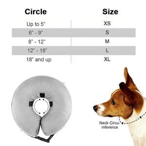 Tùy chỉnh mềm PVC Inflatable chó cổ áo lõi bảo vệ nón elizabethan mèo e-cổ Áo lông trang trí in cho vật nuôi phục hồi - Product Image 5