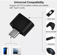 Adaptor Tipe C ke USB 2.0 USB-C 3.1 Male OTG ke Female Konektor Data Converter USB 2.0 ke Konektor Tipe-C