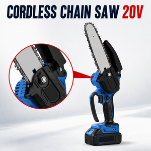 เลื่อยโซ่ไร้สาย 20V มอเตอร์ไร้แปรงถ่าน ขนาด 12 นิ้ว พร้อมแบตเตอรี่ สำหรับตัดไม้ ตัดแต่งกิ่งไม้ งานสวน - Product Image 5