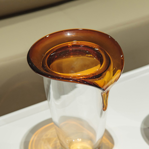 High-end mantar şekilli el sanatları fabrika cam oturma odası düğün dekorasyon ve malzemeleri el boyalı züccaciye - Product Image 5