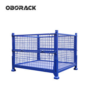 Jaulas de Almacenamiento Plegables y Colapsables de Malla de Acero Metálica para Almacenamiento Industrial y de Carga - Product Image 6