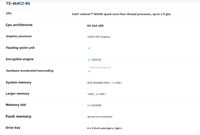 QNAP NAS TS-464C2 Penyimpanan Terhubung Jaringan 4-Bay Slot M.2 Ganda Transkoding 4K Server Sinkronisasi File