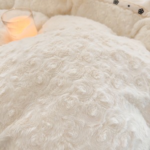 Housse de couette brodée en textile de maison en molleton de <span class=keywords><strong>lapin</strong></span> <span class=keywords><strong>blanc</strong></span> ensemble de literie king size - Product Image 6