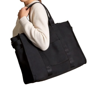 Custom Heavy Duty Canvas Tool <b>Bag</b> Industrial Grade Multi-Functional Tote Button Zipper Closure Large Protective Bottom <b>Studs</b> <b>Bag</b> - Product Image 1