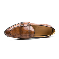 Chaussures Richelieu à double bride en cuir PU, taille 47-48, élégantes et de haute qualité pour hommes