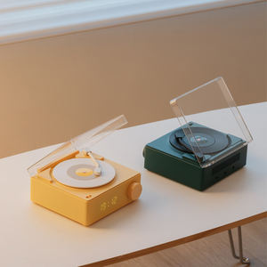 Adornos de Decoración para el Hogar, Gramófono Retro, Altavoz con <span class=keywords><strong>Disco</strong></span> Giratorio, Reproductor de Vinilo Retro, Altavoz - Product Image 3