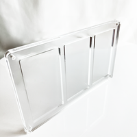 Vente en gros de 3 paquets de boosters boîte de booster de cartes Pokemon vitrine magnétique en acrylique transparent pour cartes à collectionner Pokemon
