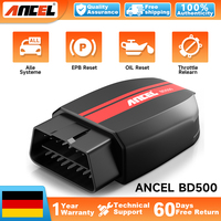 Escáner OBD2 ANCEL BD500 para VW y Audi, Herramienta de Diagnóstico Completo del Sistema con Servicio de Reinicio EPB y Reinicio de Aprendizaje del Acelerador