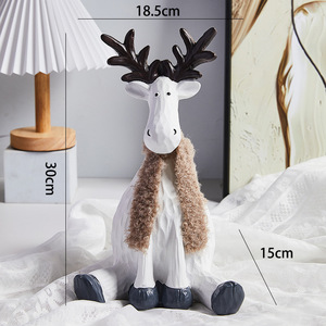 Ornamento in resina di cartone animato regalo di Natale soggiorno TV Cabinet decorazione per la casa artigianato decorazione del nuovo anno - Product Image 3