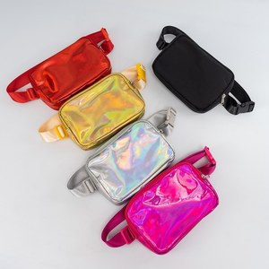 Fashion New Bolsa Mini Popular Selling Holographic <b>Travel</b> Sport Fanny Pack Shiny PVC Waist Bum Bag - Product Image 2