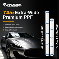 Película Protectora para Automóviles TOP TPU PPF de 7.5 Mil, Autoregenerable, Transparente, Hidrofóbica, de Poliuretano, Rollo de 1.83x15M