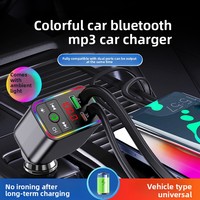Transmetteur FM pour voiture avec lecteur MP3 sans fil, câble rétractable et chargeur rapide PD pour voiture