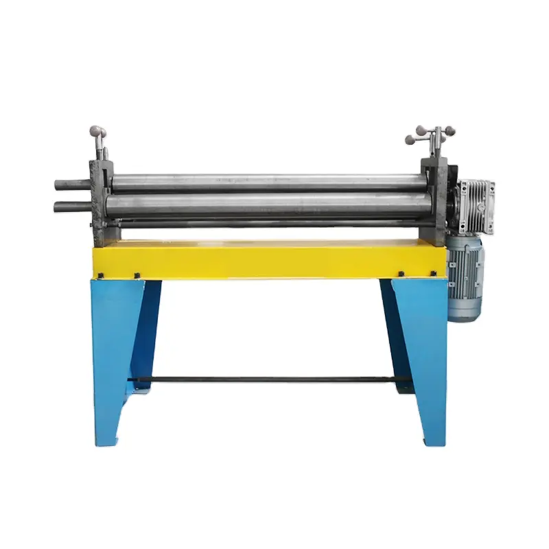 Electric 3-roller bending machine electric rolling machine for 2mm 1.5mm 1.2mm thin plate carbon steel/aluminum