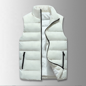 Invierno grueso cálido algodón interior polar negro sin mangas hombres chaleco chaquetas y abrigos - Product Image 6