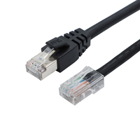 Conector M12 de 4 Pines, Código D, Industrial, Impermeable, Transmisión Estable, Cable Macho-Hembra a RJ45, Arnés de Cables