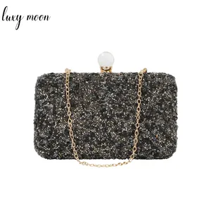 Sac à main de luxe en strass pour femme, pochette de mariée en cristal, sacs de soirée carrés FE110