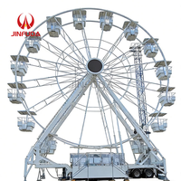 Manège de grande roue électrique pour enfants en plein air - Utilisation commerciale, éclairage LED, couleur et hauteur personnalisables