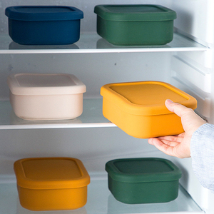 Eco-Friendly Microwave Dishwasher & Freezer Safe Silicone Lunch <b>Box</b> Containers with Airtight Lids for <b>Camping</b> Food <b>Storage</b> - Product Image 2