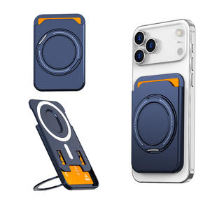 Support magnétique pour cartes, accessoires pour téléphone portable, fente pour carte coulissante, portefeuille magnétique fin, à coller sur les téléphones et les coques - Product Image 1