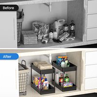 IMODE Vente en gros d'organisateurs et de supports de rangement pour cuisine à 2 niveaux et 3 niveaux sous l'évier