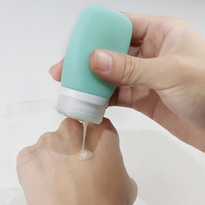 30ml/60ml/90ml silikon seyahat şişeleri, açık sızdırmaz sıkılabilir doldurulabilir kozmetik tüp şampuan losyon sabun sıvıları için - Product Image 5