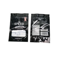 Emballage personnalisé en sachet stand-up pour bonbons et épices, sacs en plastique haute barrière avec fenêtre et fermeture éclair