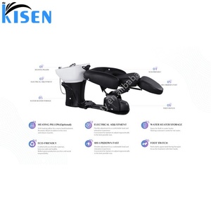 Fauteuil de lavage électrique réglable Kisen avec 1 moteur puissant pour ajuster tout le lit/appuie-tête chauffant - Product Image 6