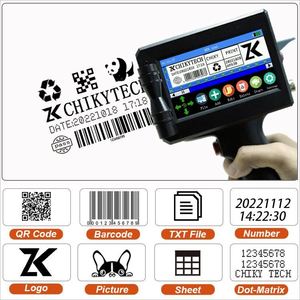 Imprimante d'étiquettes thermiques portable 2026 Nouveautés Légère Séchage rapide Imprimante manuelle Jet d'encre portable sur plastique - Product Image 2