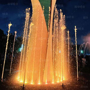 Ngoài trời lớn hiện đại âm nhạc nhảy múa nước nổi AO đài phun nước - Product Image 1