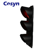 Feux de signalisation routière pour vélos Cosyn 300 mm rouge jaune vert en plastique non motorisés, système de contrôle LED PC, alimentation secteur