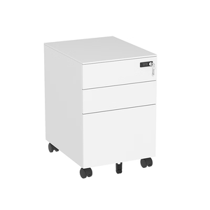 Hiện Đại 3-Ngăn Kéo Con Lăn Văn Phòng Lưu Trữ Tủ Có Thể Khóa Di Chuyển Có Thể Gập Lại Thép Thấp Máy Tính Bàn Lắp Ráp Cho Nhà Bệnh Viện - Product Image 1