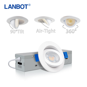 Downlight LED encastré orientable 2 pouces 5W Triac 0-10V DALI <span class=keywords><strong>Darklight</strong></span> avec cadre et certification ETL - Product Image 5