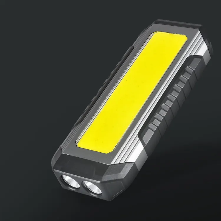Nueva potente luz de trabajo de emergencia magnética impermeable COB LED recargable tipo C de 1000lm