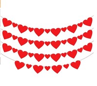 Mini drapeaux triangulaires en feutre personnalisés à suspendre, très demandés pour Noël, Thanksgiving, la Saint-Valentin et autres occasions