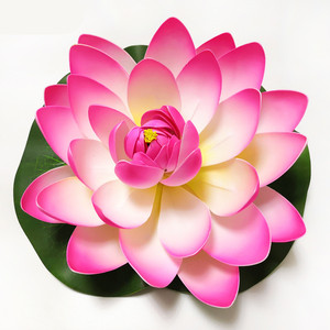 Real touch faux water lily latex fiori <span class=keywords><strong>di</strong></span> loto artificiali galleggianti per la decorazione domestica della piscina - Product Image 1
