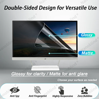 Filter Privasi PET Safe untuk Monitor Desktop 23 Inci 16:9 Anti Spy Anti Silau Anti Cahaya Biru Pelindung Mata