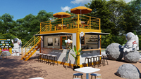 CDPH Chine 2023 Gros 40ft Conteneur Kiosque Mobile Bon Prix Modulaire Café Bar Nouvelle Petite Maison pour Centre Commercial Acier