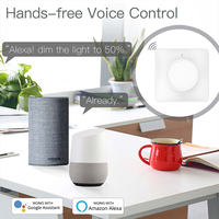 Interruptor de Atenuación Inteligente LangYeao ZIGBEE Mesh, Control Táctil Giratorio, Atenuación TRIAC, Estándar Europeo Tipo 86, Compatible con Tuya, Alexa y Google Home