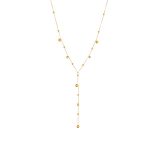 Stylish Ball Tassel Gold Bead Pendant Chain Necklace Zinc Alloy Fashion Jewelry - Product Image 5