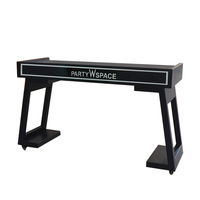 Zhongda DJ Stand LED Tables de stand DJ Comptoir de bar portable lumineux avec lumières LED, bar dédié DJ et discothèque